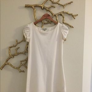 White Cap Sleeve Dress